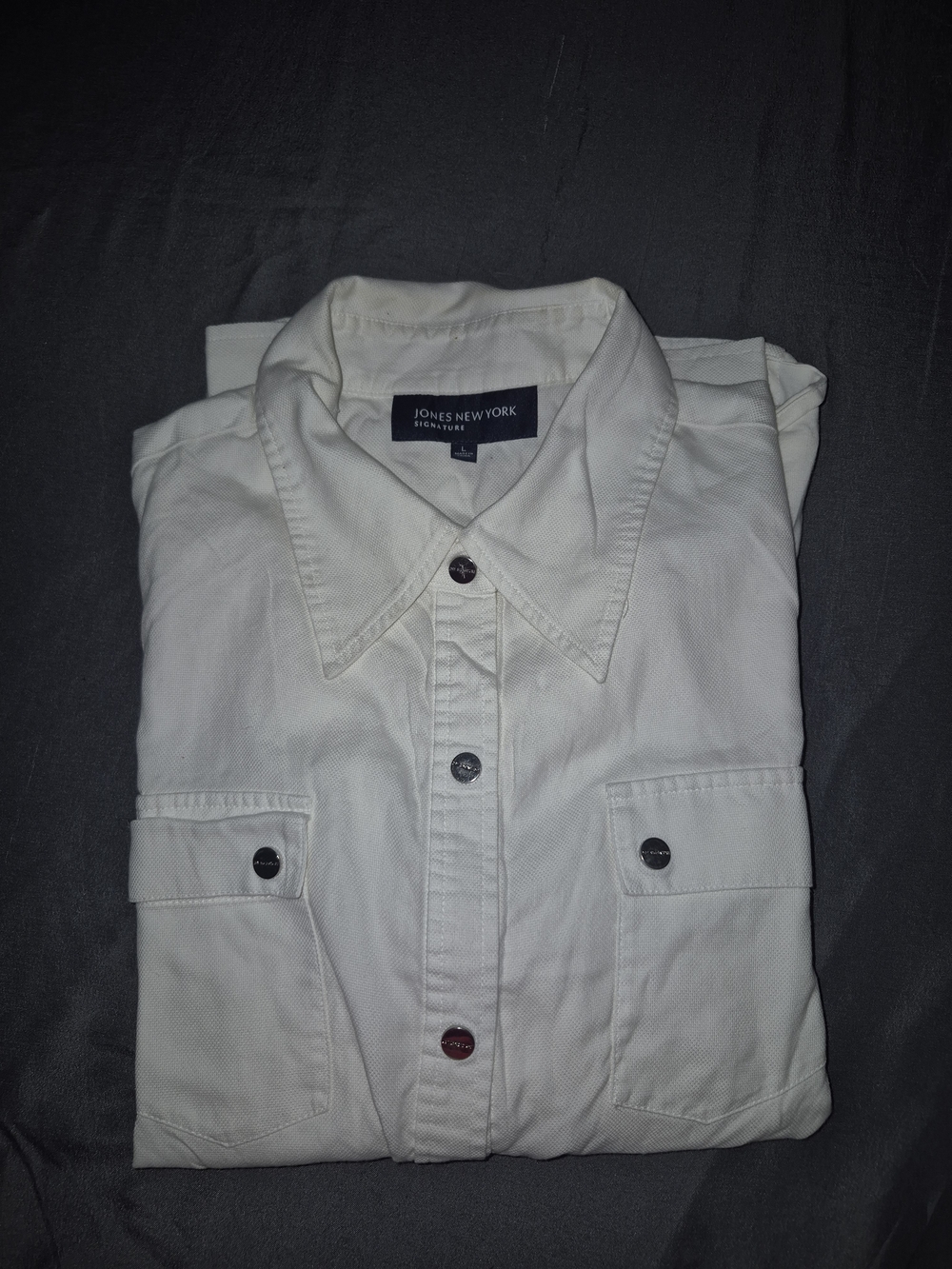 Jones New York Men’s Cream Button-Front Jacket